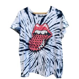 Tie-Dye the Rolling Stones tee Graphic